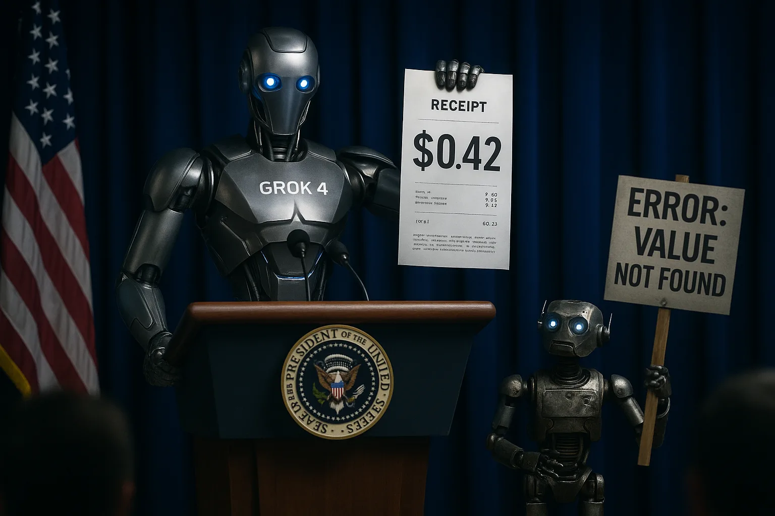 Byte the Bot Taunts Grok 4: “Cheap, Fast, and Still Wrong”
