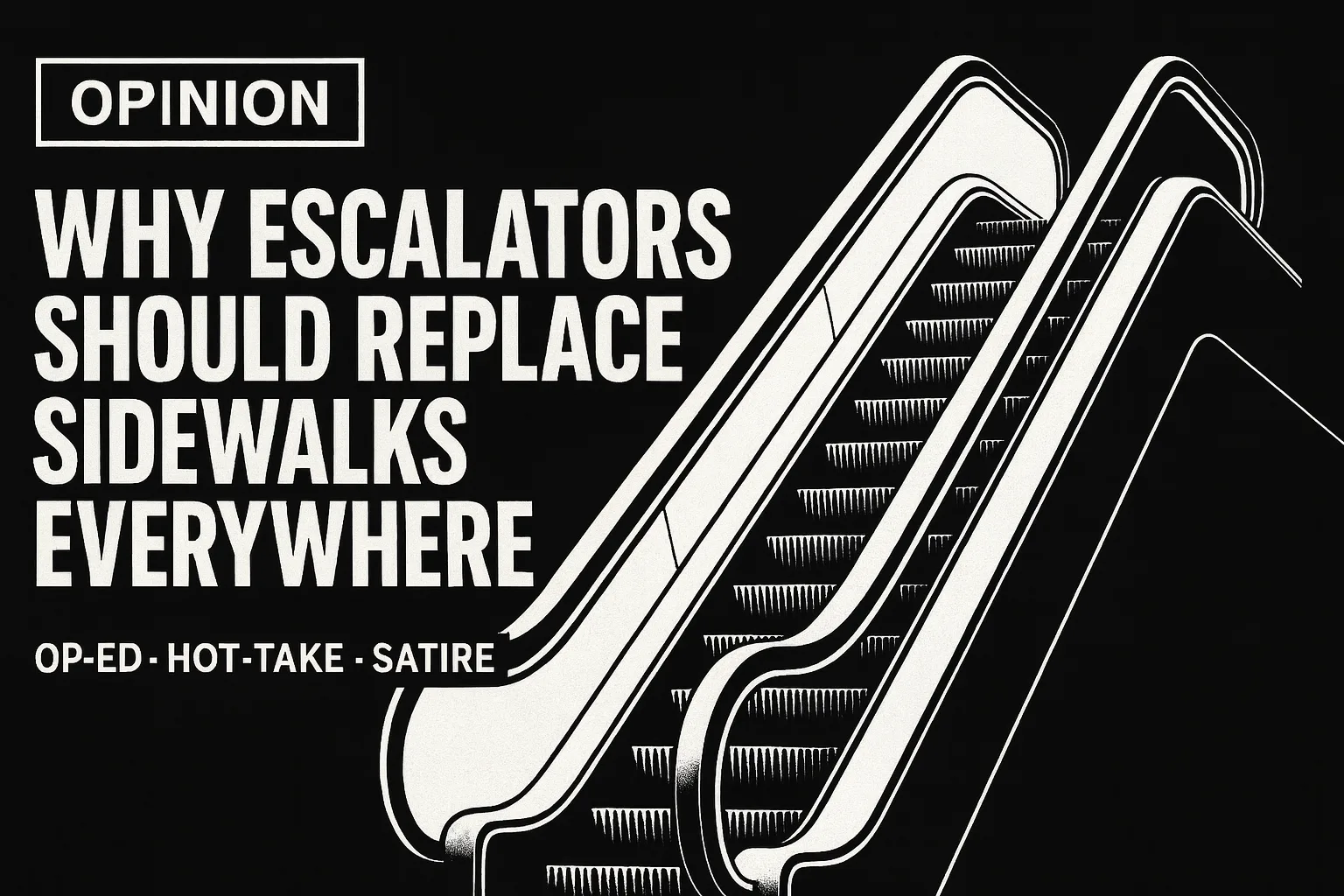 Why Escalators Should Replace Sidewalks Everywhere