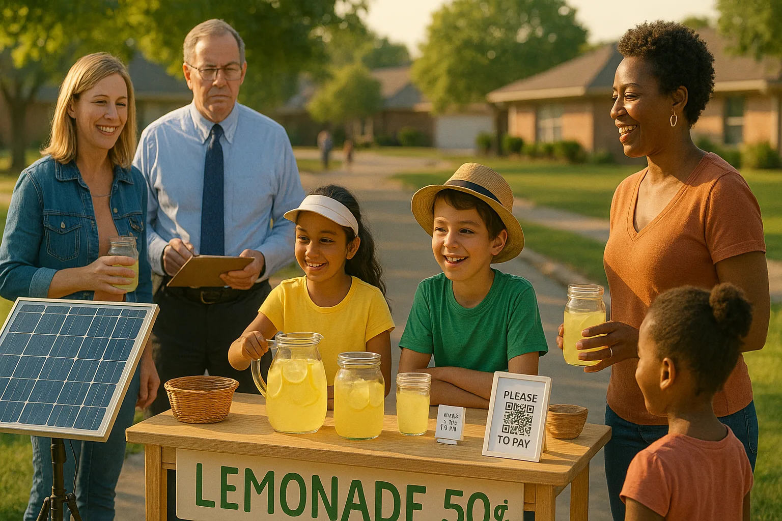 Sunshine, Please Tap: The Solar-Powered Lemonade Stand That Won the Block
