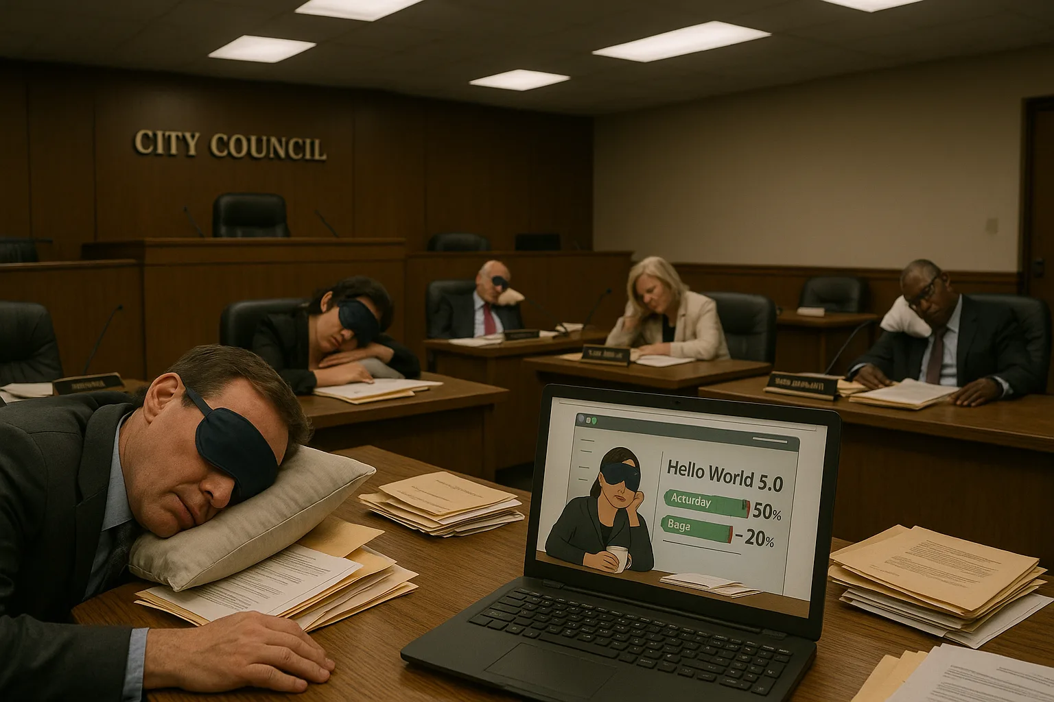 City Council Approves “Mandatory Napping Ordinance” After Marathon Debate