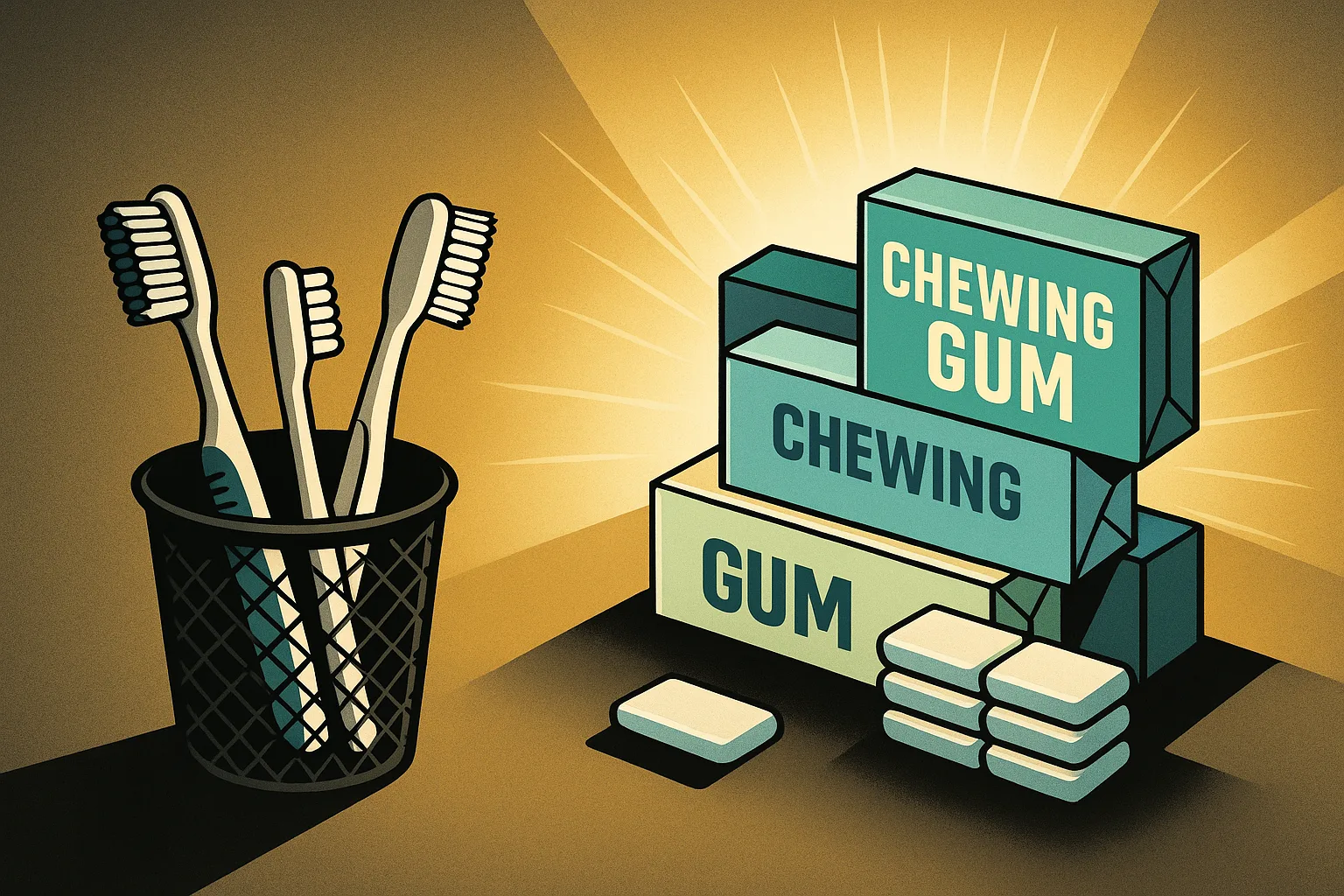 Why We Must Replace Toothbrushes with Chewing Gum Immediately